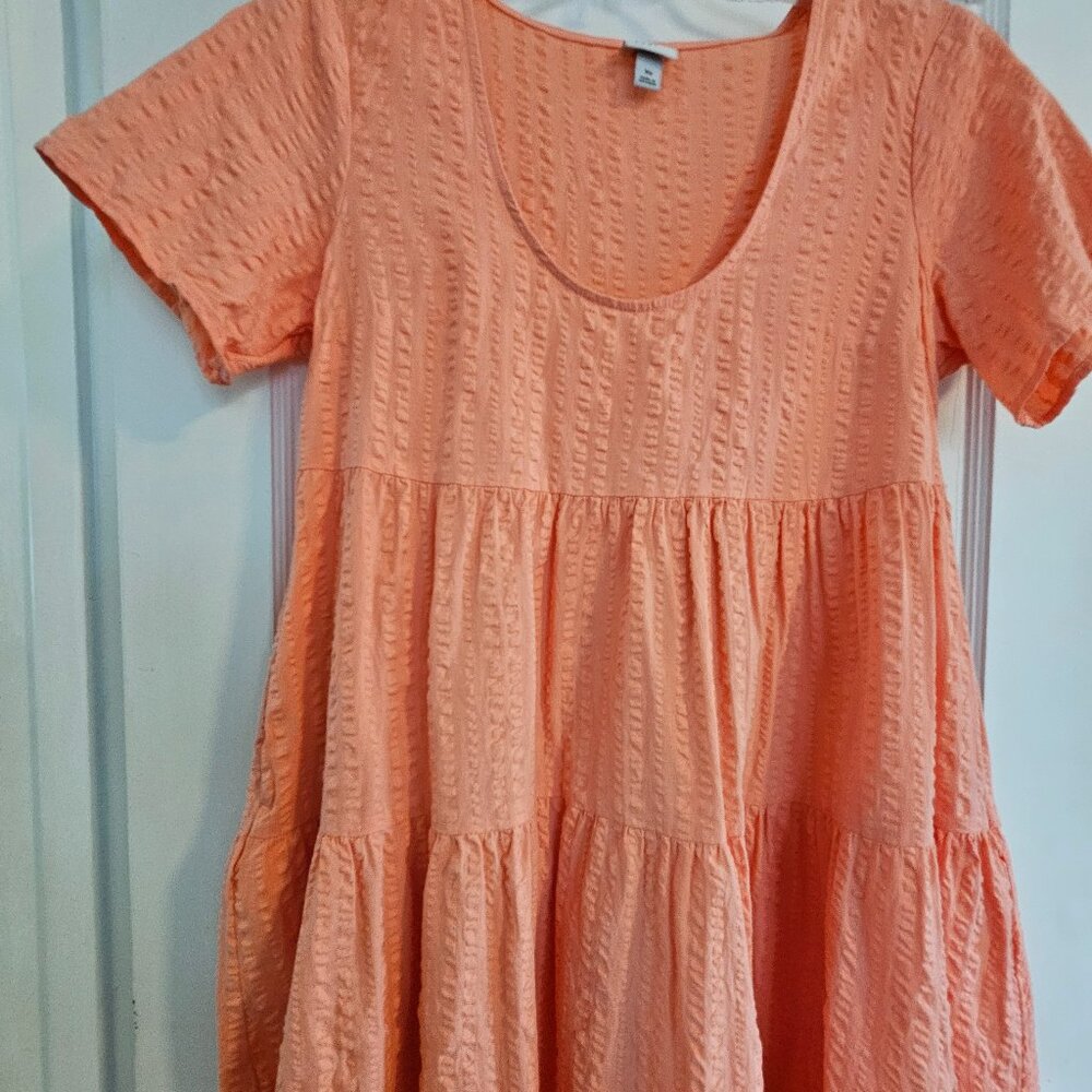 Coral mini dress